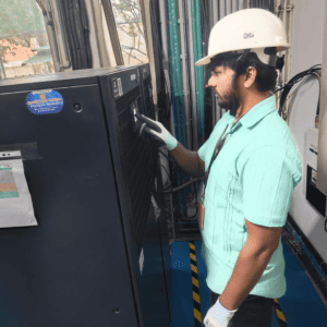UPS system inspection for loose connections and fault diagnosis by service engineers
